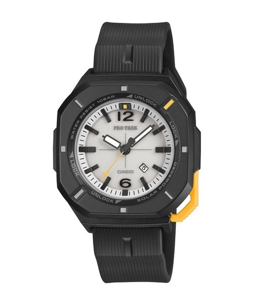 CASIO Pro Trek PRJ-01-1JF Hiker Line Black Yellow Solar Slim Men Watch New