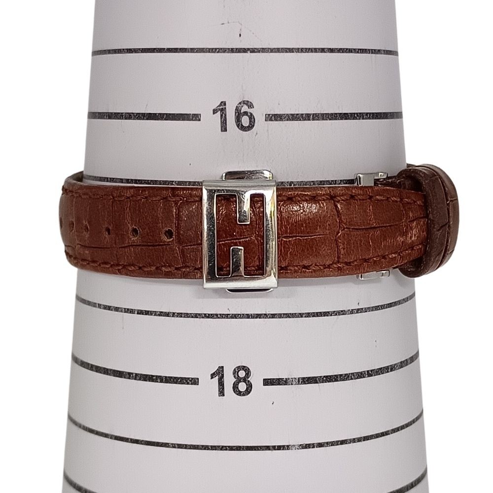 FENDI 7600L Zucca pattern reversible quartz ladies wristwatch C1219 used