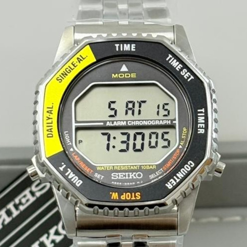Seiko Digital Chronograph SMGG17P1 “Rotocall” Quartz Digital Dial 37mm Watch