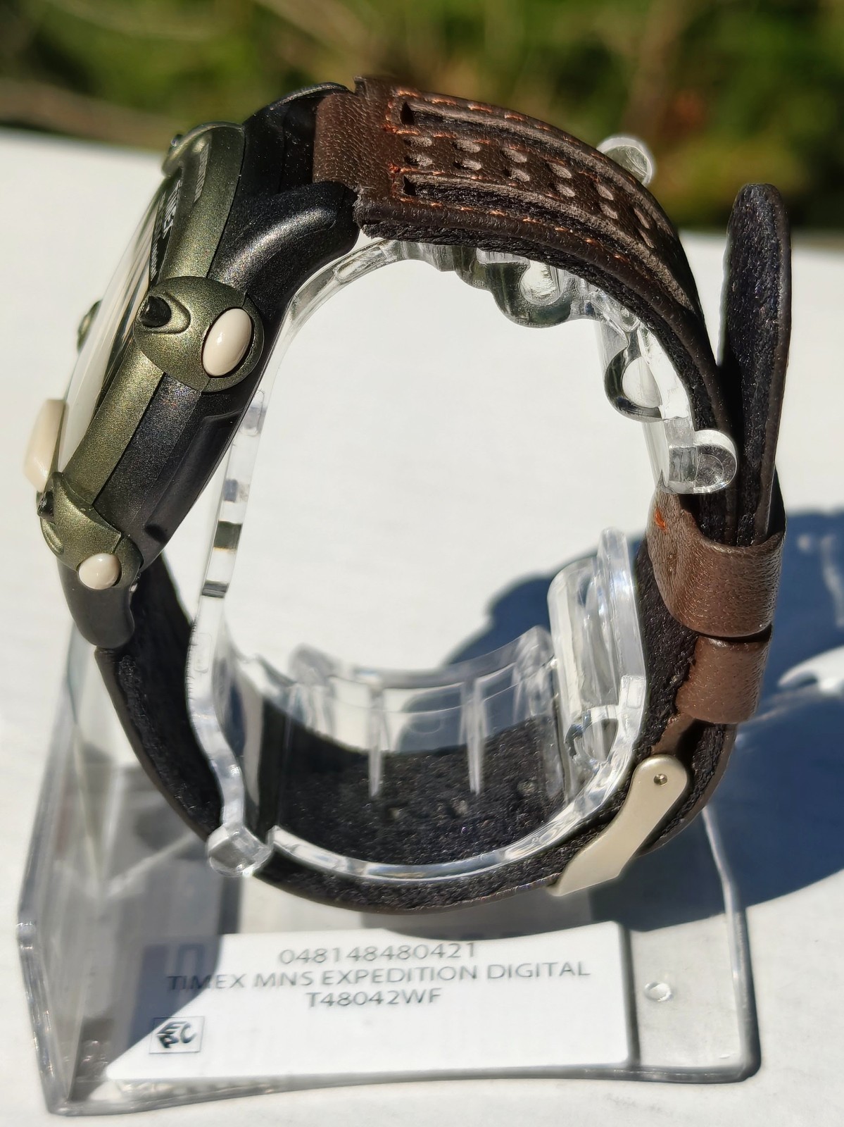 Timex Expedition T48042 Digital Watch Indiglo 100M Chrono Rugged Strap FREE SHIP
