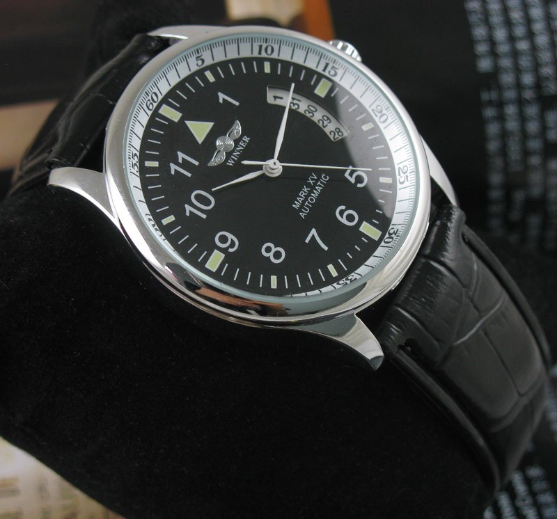 Classic Mechanical Sports Watch Self-winding AUTO Date Automatic Watches for Men