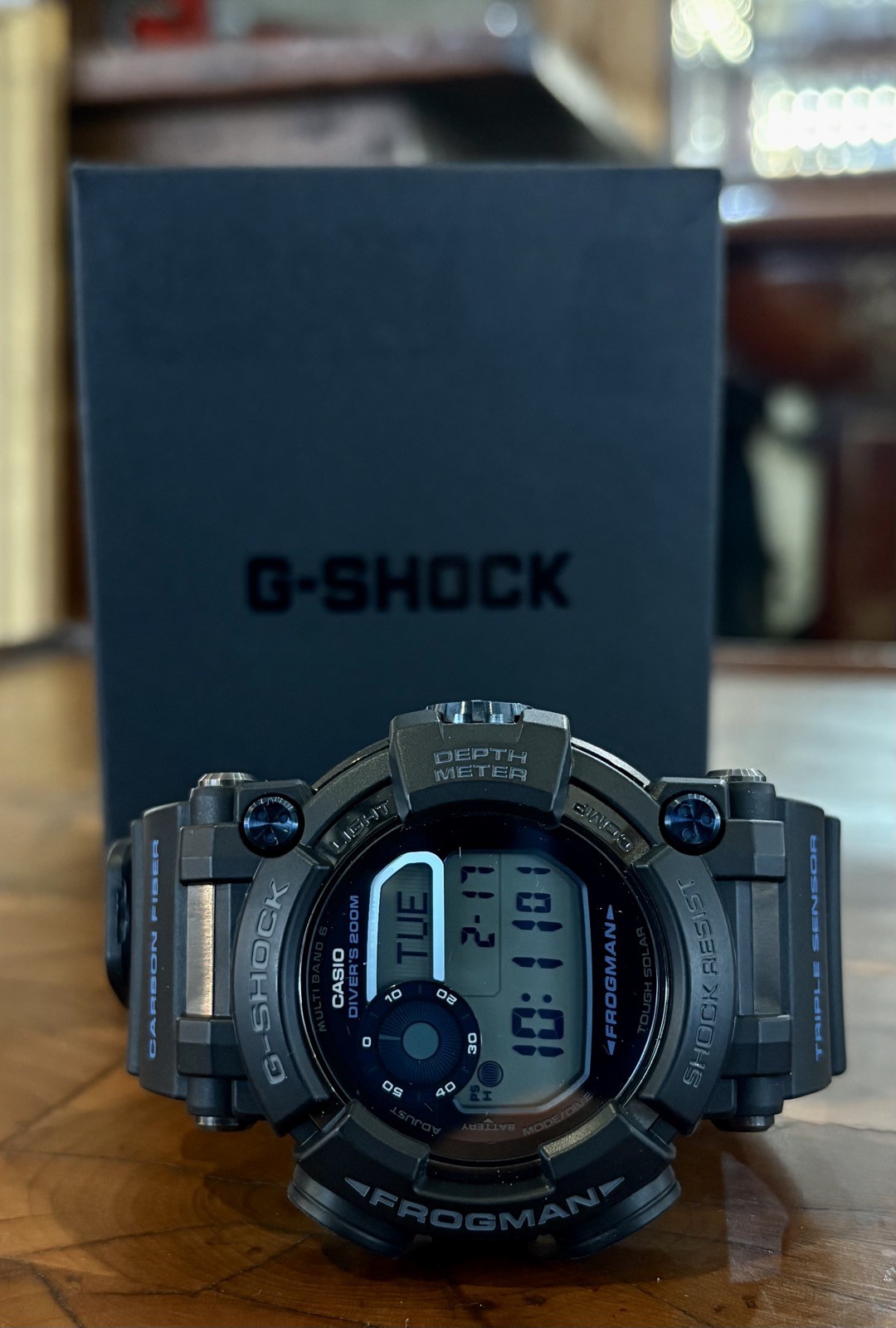 Casio G-Shock Frogman Master of G Carbon Fibre 48mm Wristwatch GWF-D1000B