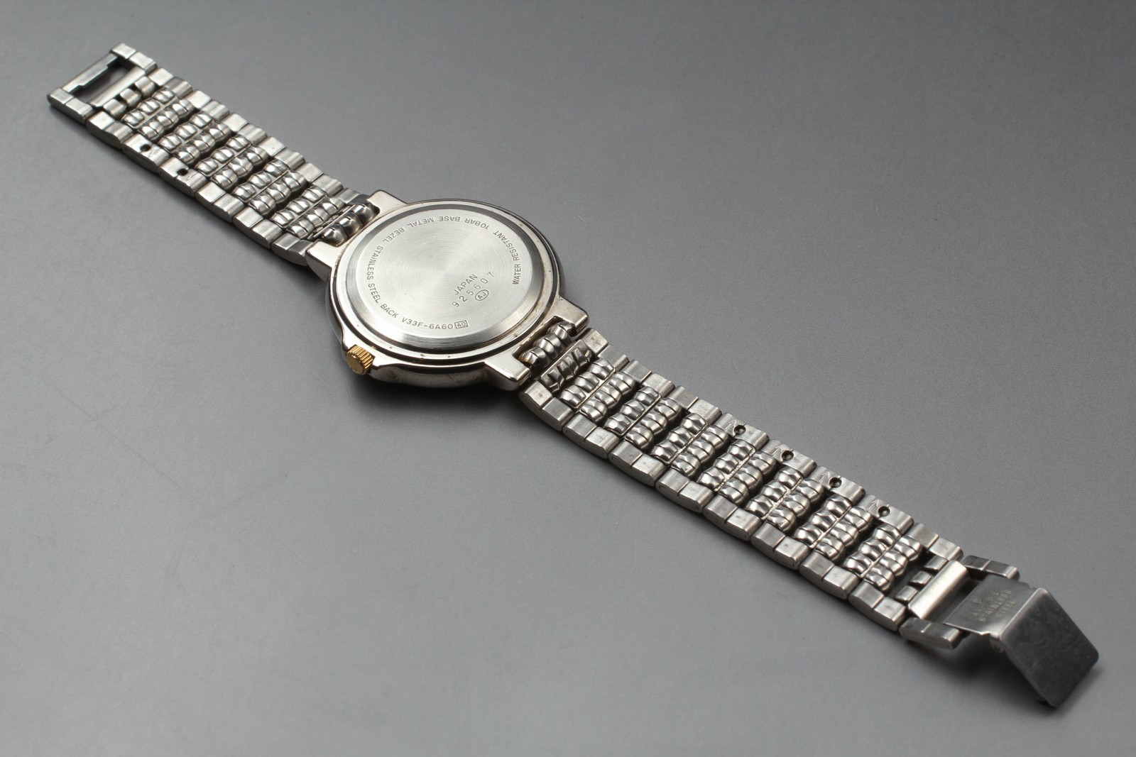 SEIKO ALBA V33F-6A60 Sun & Moon Qz 16.3cm Mens Watch Vintage Exc+5 From JAPAN