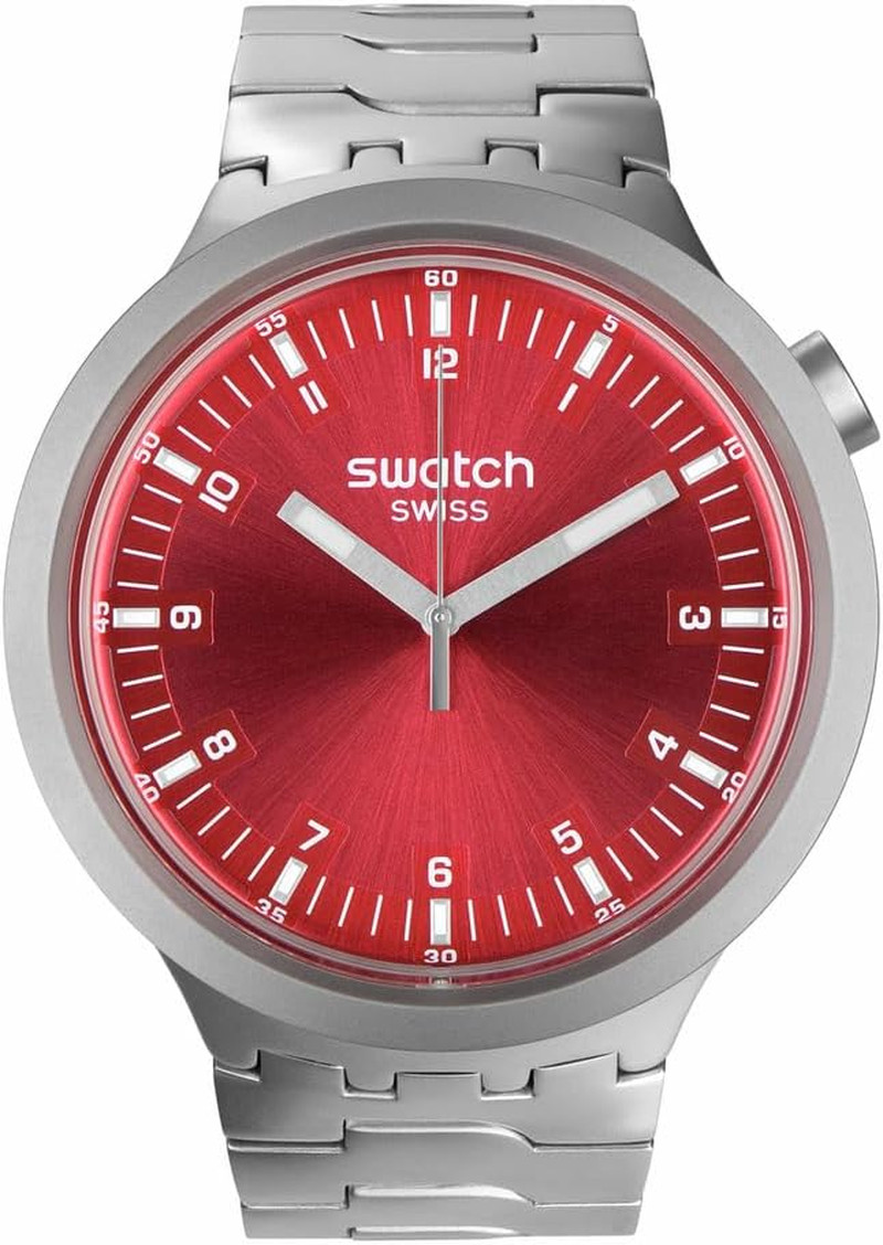 Scarlet Shimmer Waterproof Automatic Watch – Unisex Bold Irony Design