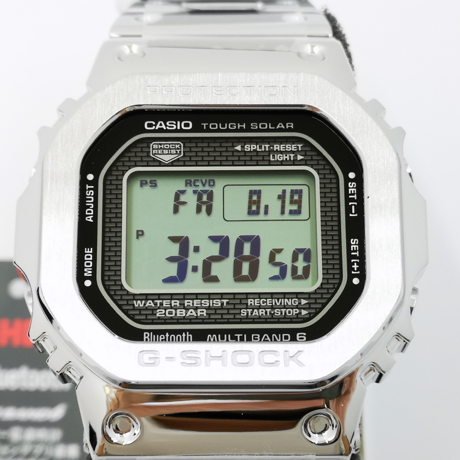 CASIO G-Shock GMW-B5000D-1JF Silver Bluetooth Full Metal Men’s Watch New in Box