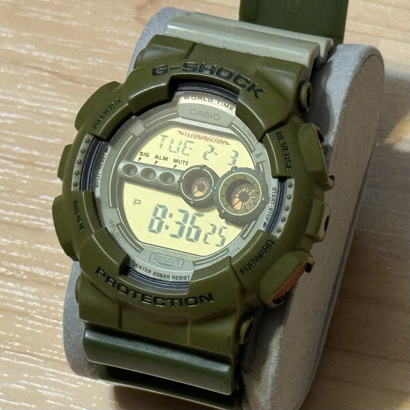 Casio G-Shock GD-100PS-3JS Playset Collab w/ G-Man Figure Digital Watch GD 100