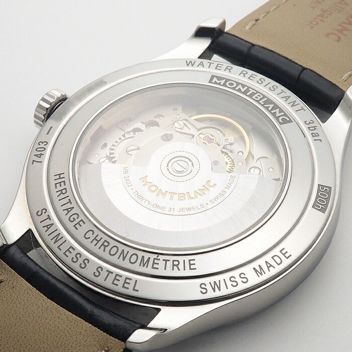 Montblanc Heritage Chronometry Twin Counter Watch Date 114872 w/ boxed warranty