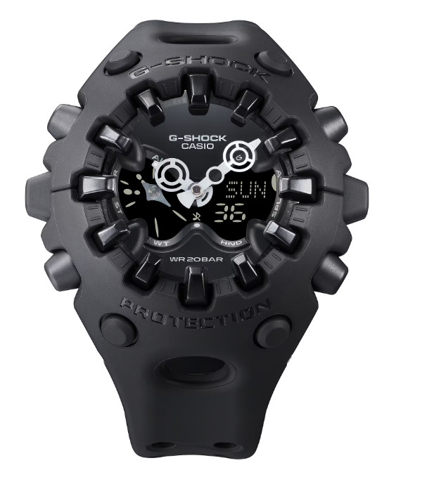 Casio G-Shock GA-V01 SERIES Analog & Digital Matte Black Resin Strap GAV01-1A
