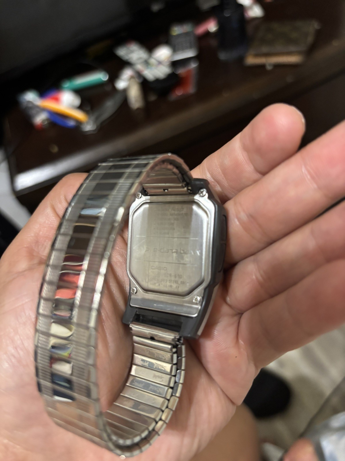 Vintage 1992 CASIO EDB-610 (2550) e-Data Bank Data Memory 350 36mm watch – RARE