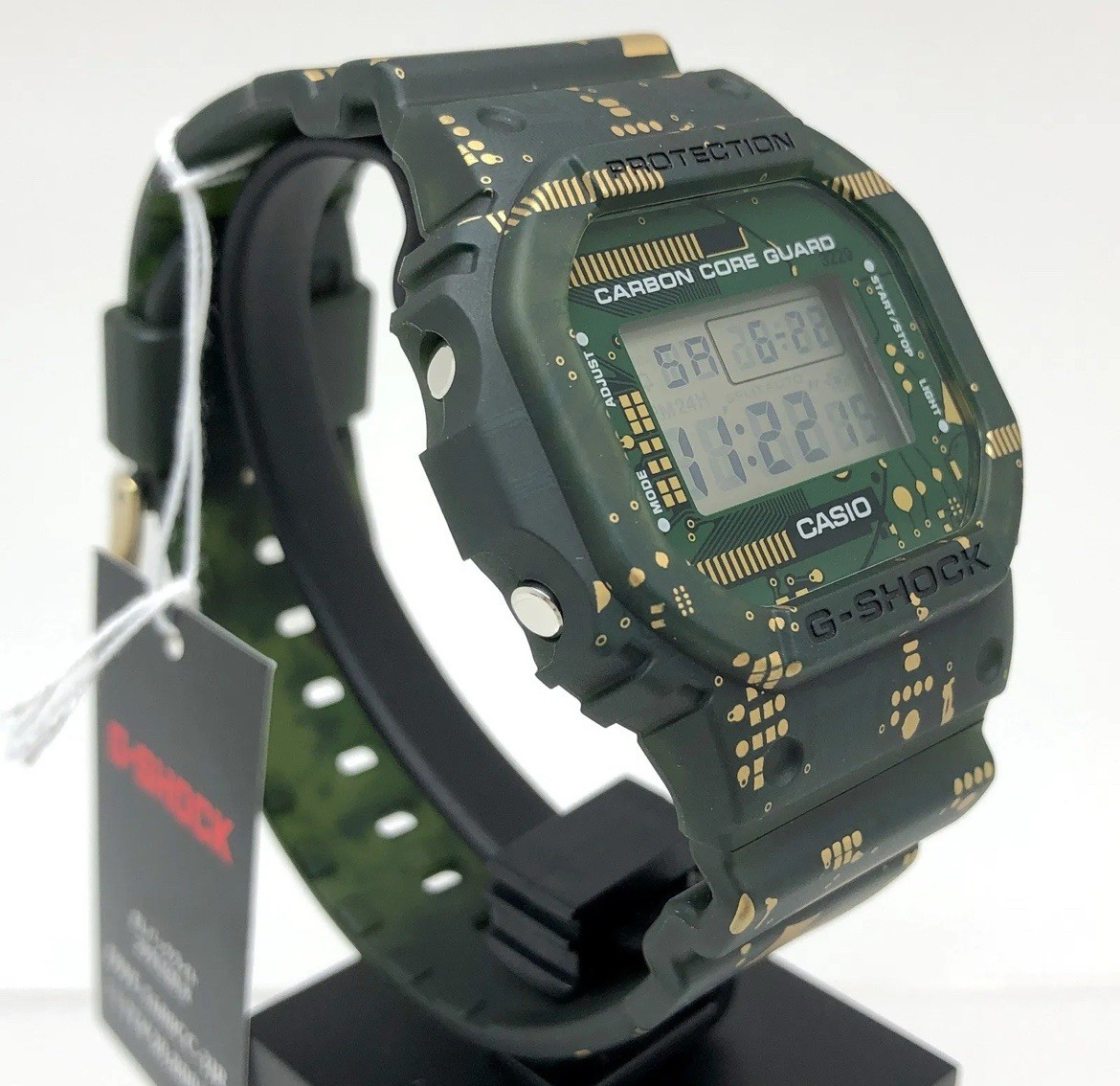 Casio G-Shock DWE-5600CC-3ER Resin Case with Green Plastic Band Men’s From Japan