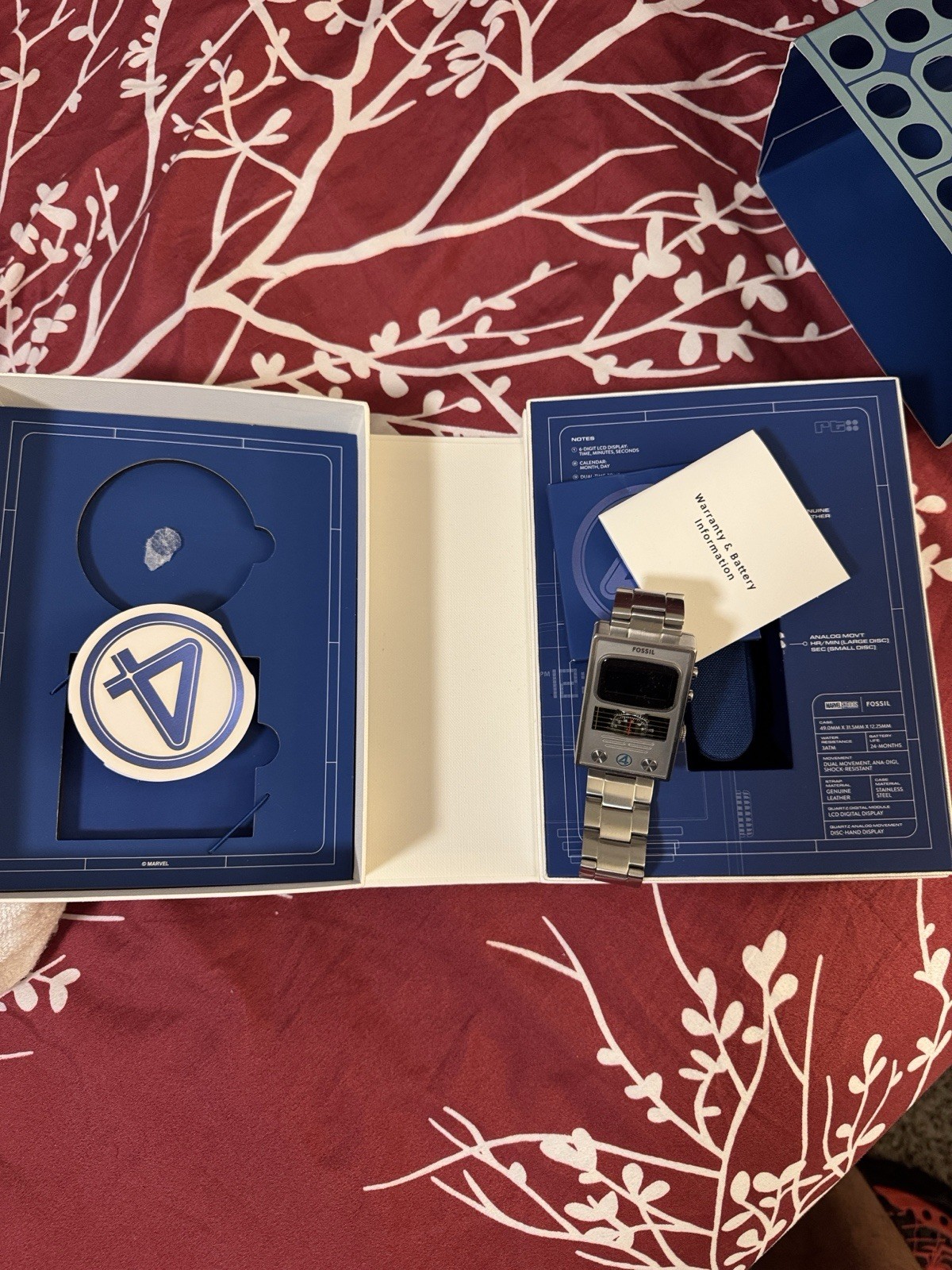 Fossil Fantastic Four Analog/Digital Quartz Chronograph Watch w/ Box Papers