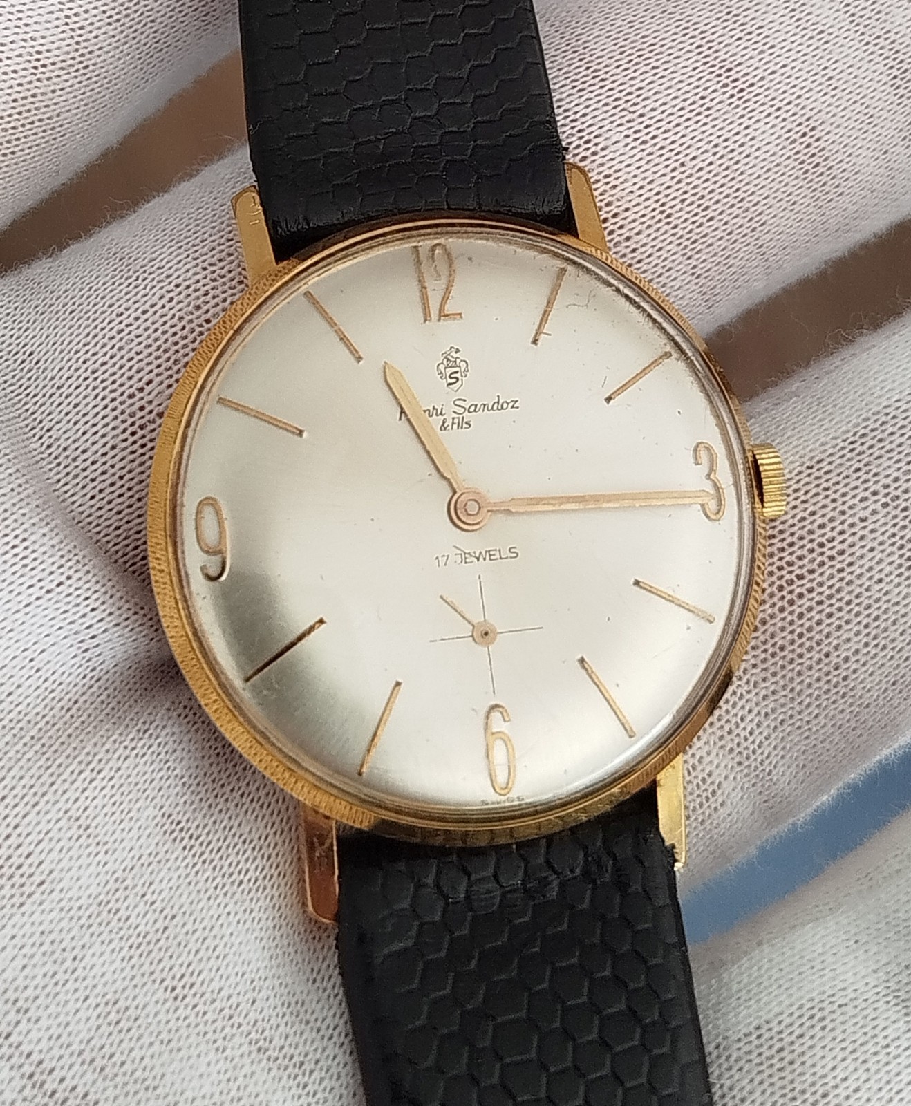 Vintage Henri Sandoz & Fils Men’s Watch 34mm | Sub-Second | AS 1790/92 | Swiss