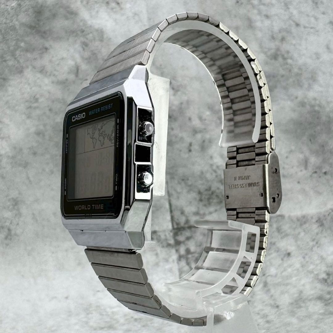 80s New Battery Grade Operational CASIO A300U World Time World Map