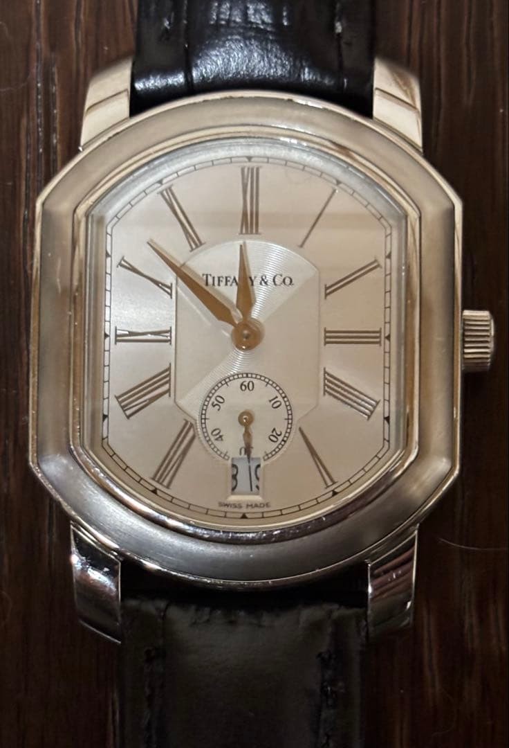 Tiffany & Co. Quartz Watch Mark Coupe Small Seconds Silver Dial Accessary Auth