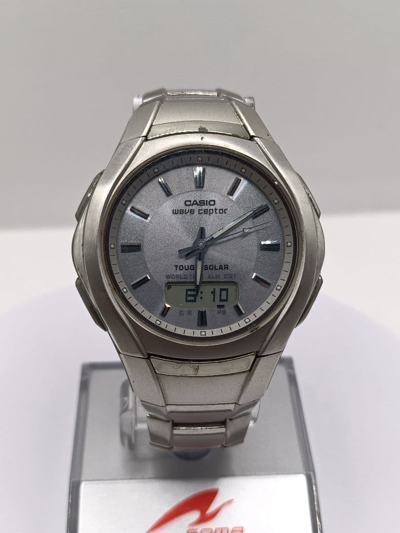 Excellent , Casio Wave Ceptor WVA-420J radio-controlled solar watch From Japan