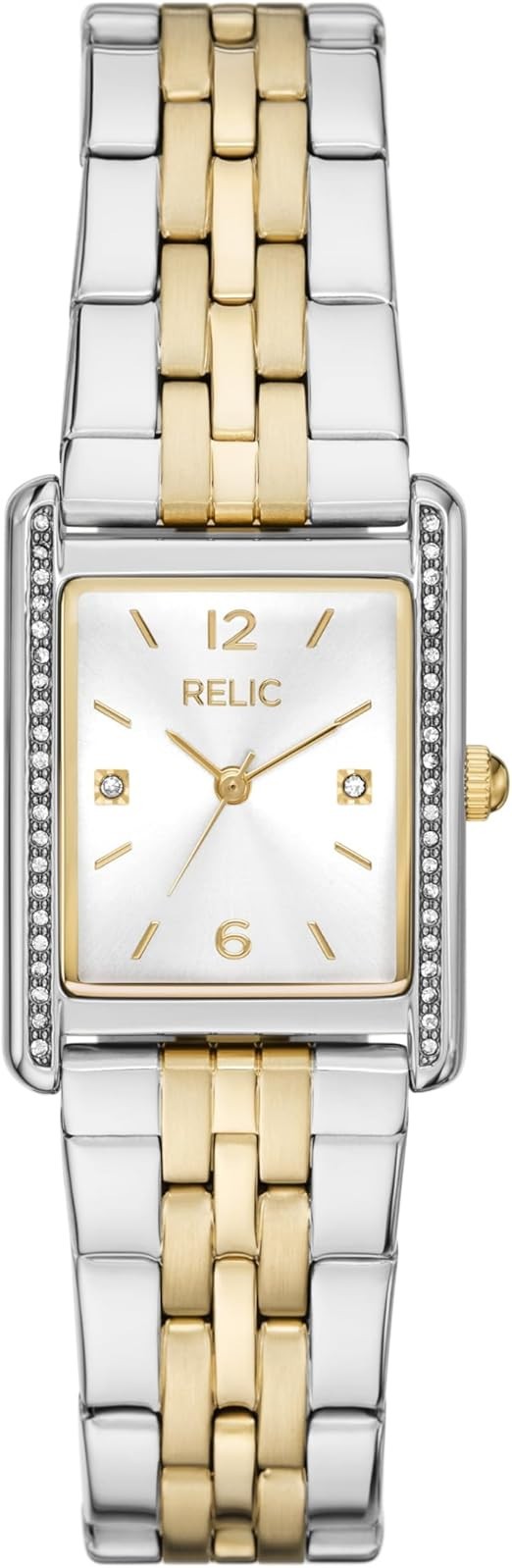 Relic by Fossil Women’s Alexandra Three-Hand Watch Silver/Gold ZR34667