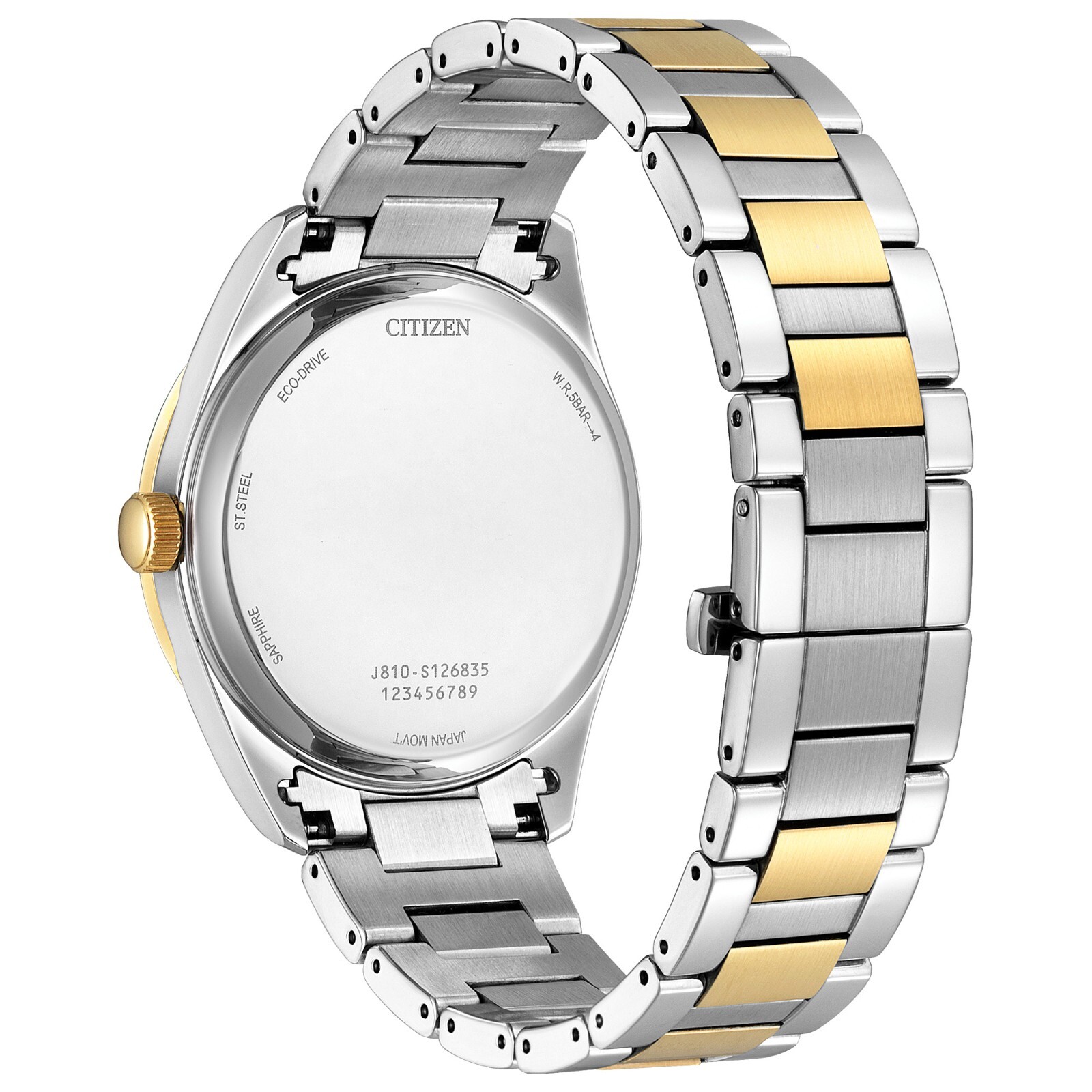 Citizen Eco-Drive Mens Roman Numerals Calendar Two-Tone Watch 40MM AW1694-50A