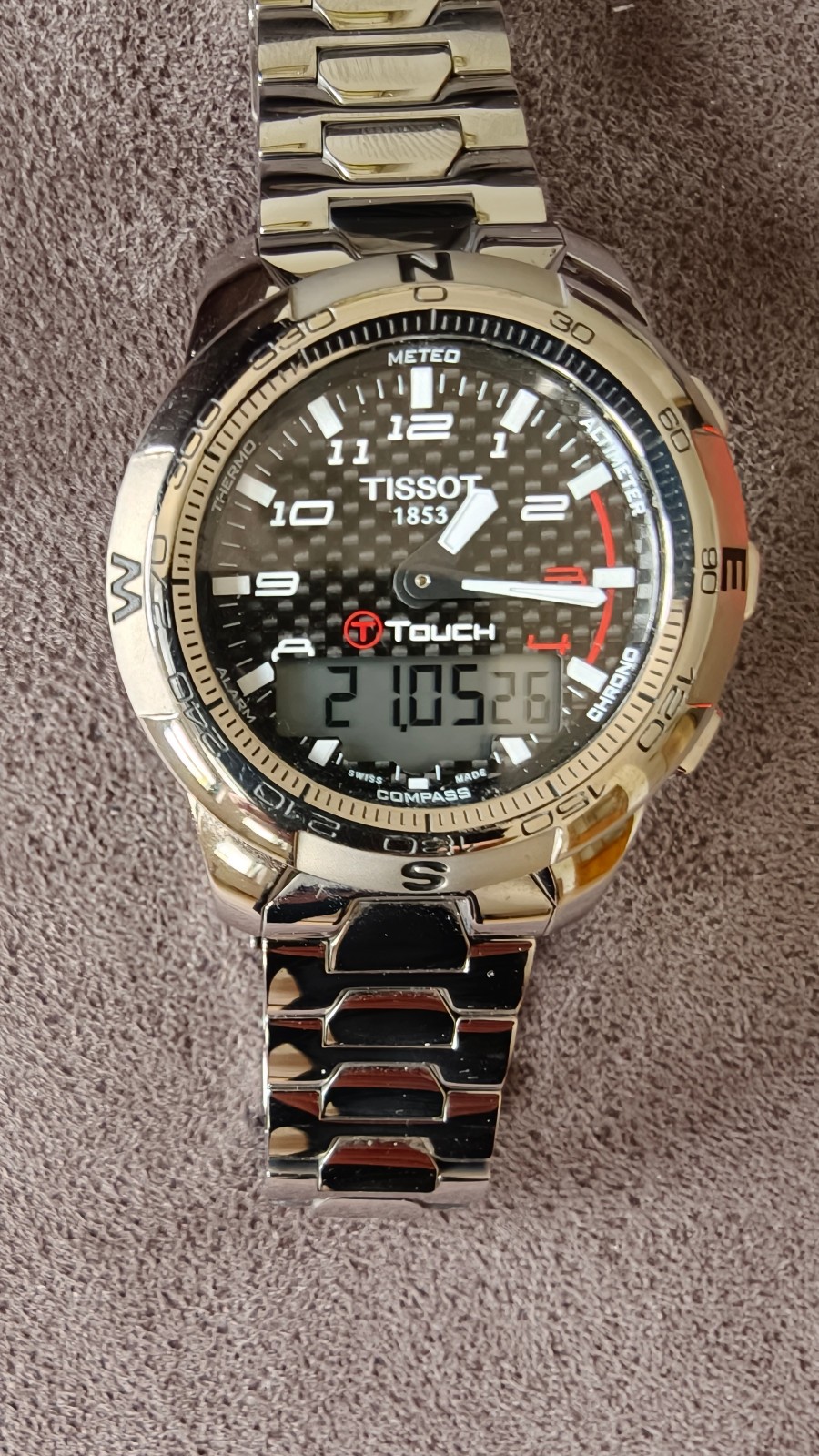 Tissot T-Touch Black Carbon Men’s Watch – T047.420.44.207.00