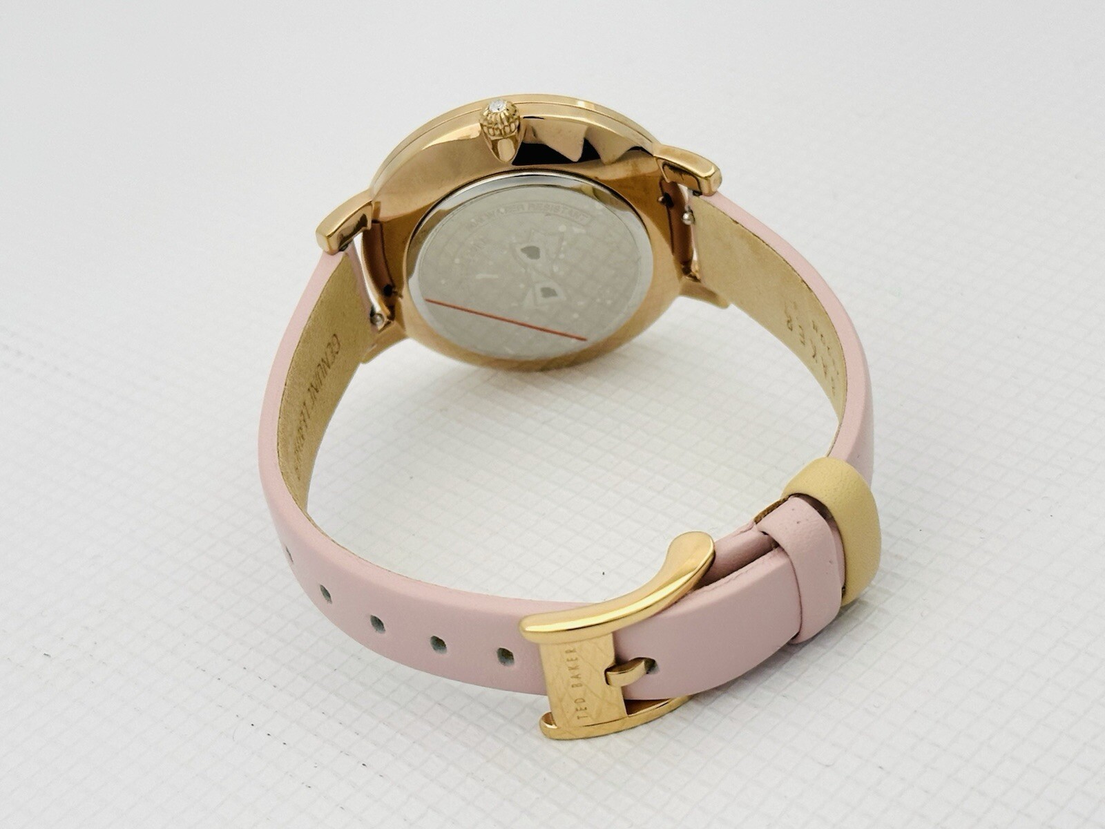 Ted Baker Kate 10031550 Ladies Classic Multicolour Dial Pink Leather Strap Watch