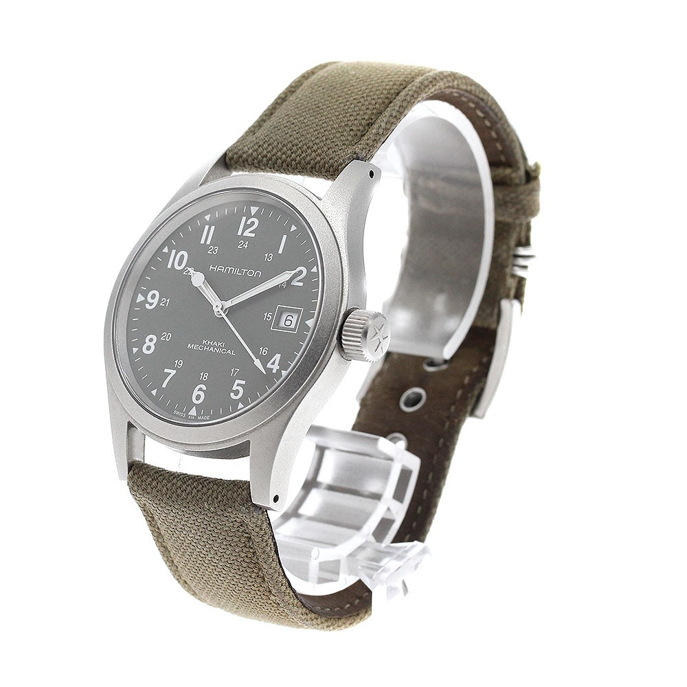 HAMILTON Khaki field mechanical H694390 green Dial Hand Winding Men’s_971568