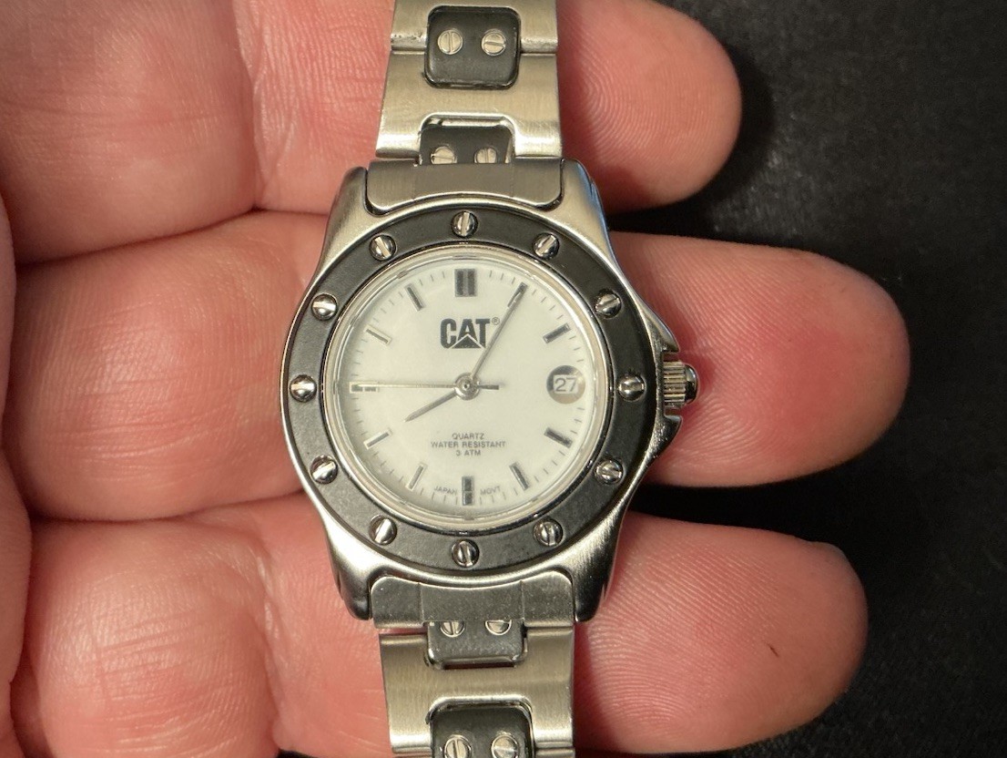 Vtg 2006 Caterpillar CAT Construction Equipment Co. Lady Watch New w New Battery