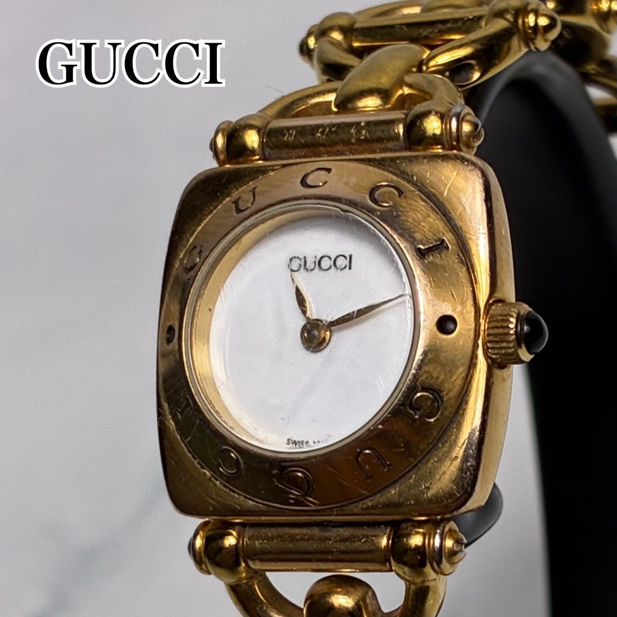 GUCCI 6400L Horsebit Women’s Gold Quartz Watch