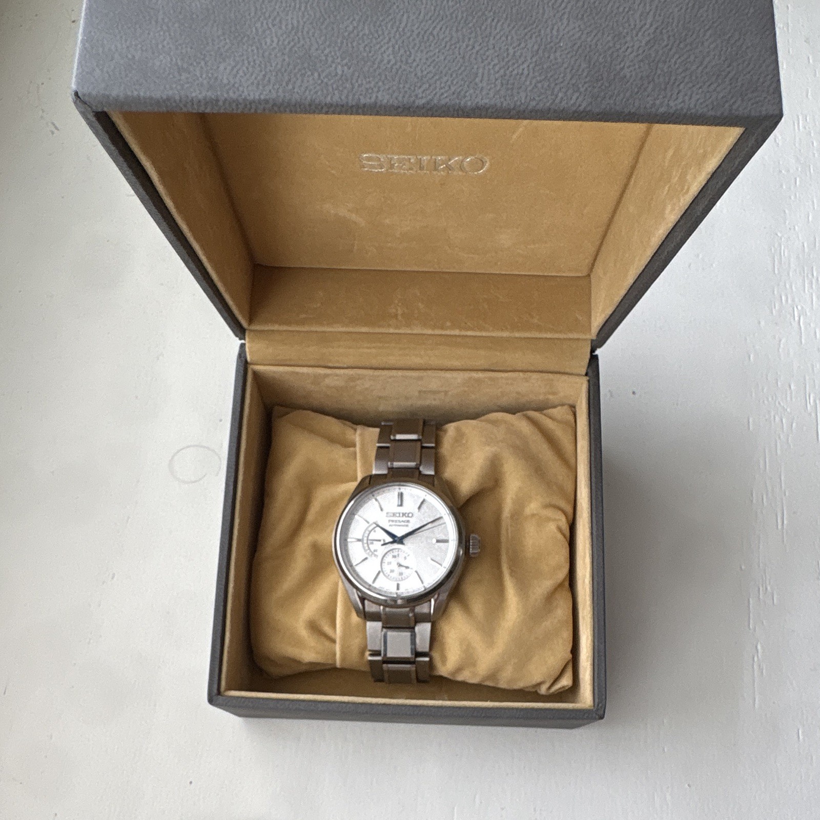 Seiko Presage SARw041 6R27-00H0 Silver/White Dial