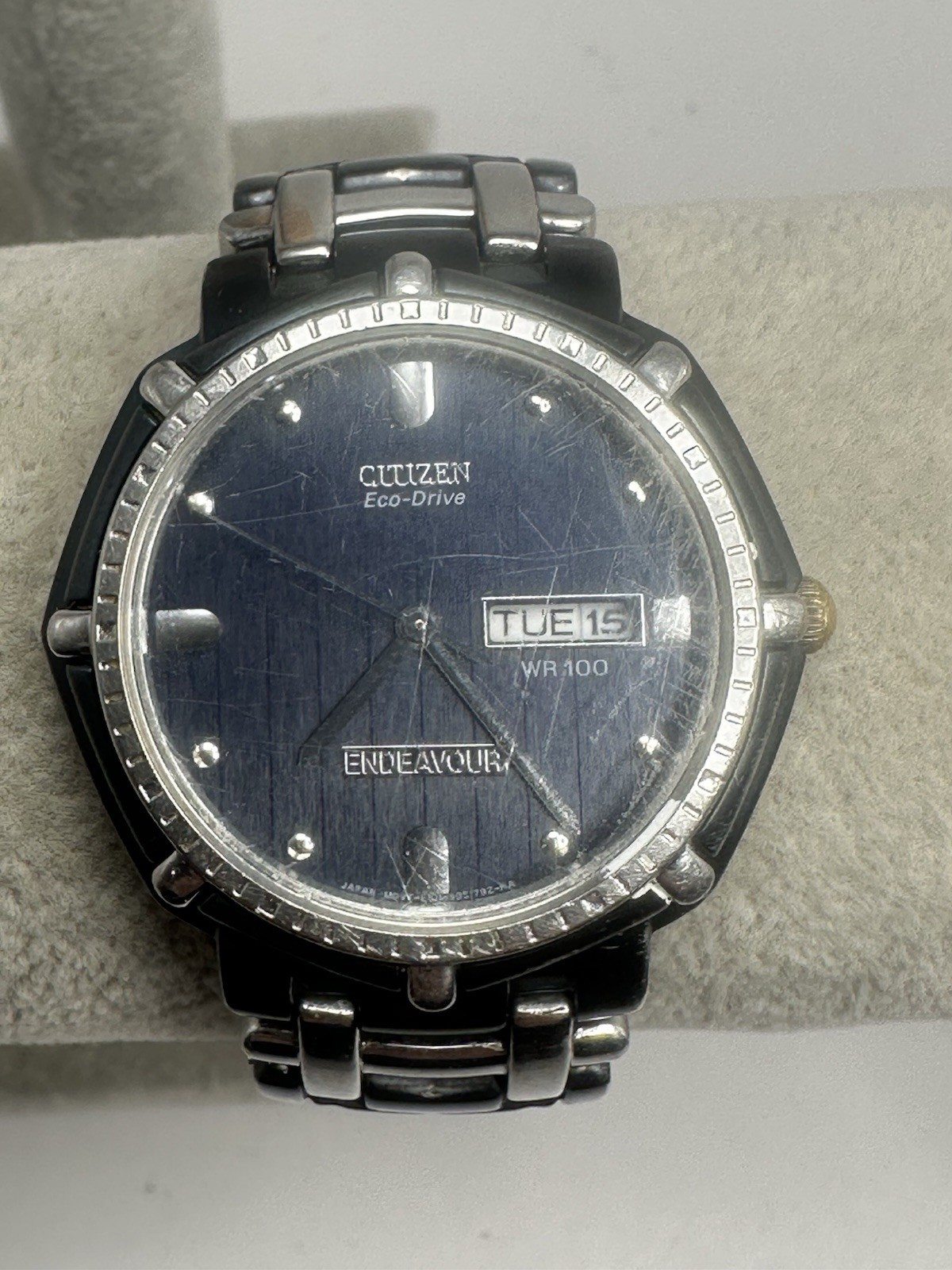 Scratched Citizen E101-S030510 Endeavour Eco-Drive J-Class Works 36MM 7.5″ Mens