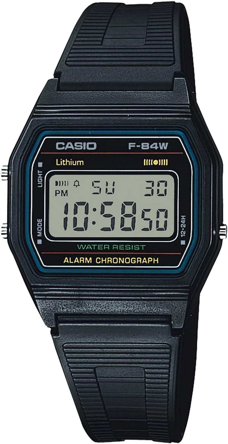 [Casio] Watch Casio Collection F-84W-1QJH Men’s Black