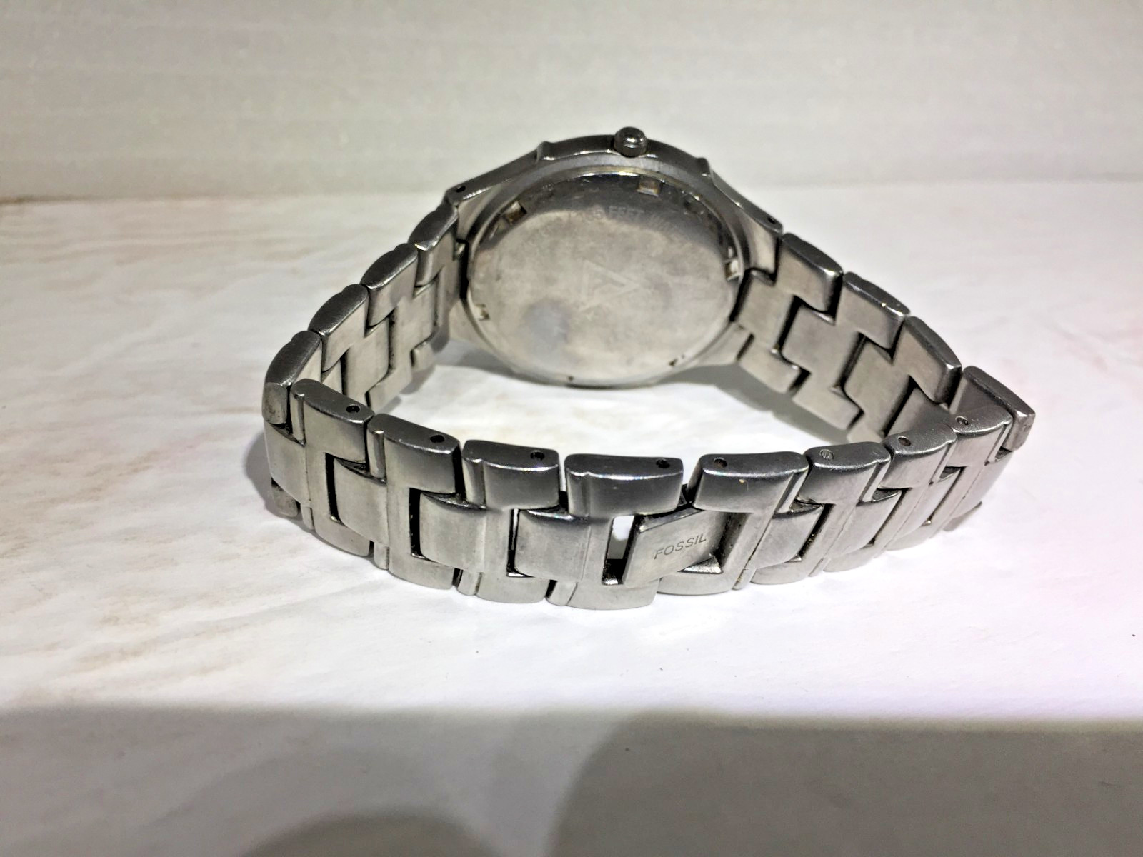 Fossil Arkitekt Watch Men 36mm Blue Dial Stainless Steel FS-2701 New Battery!