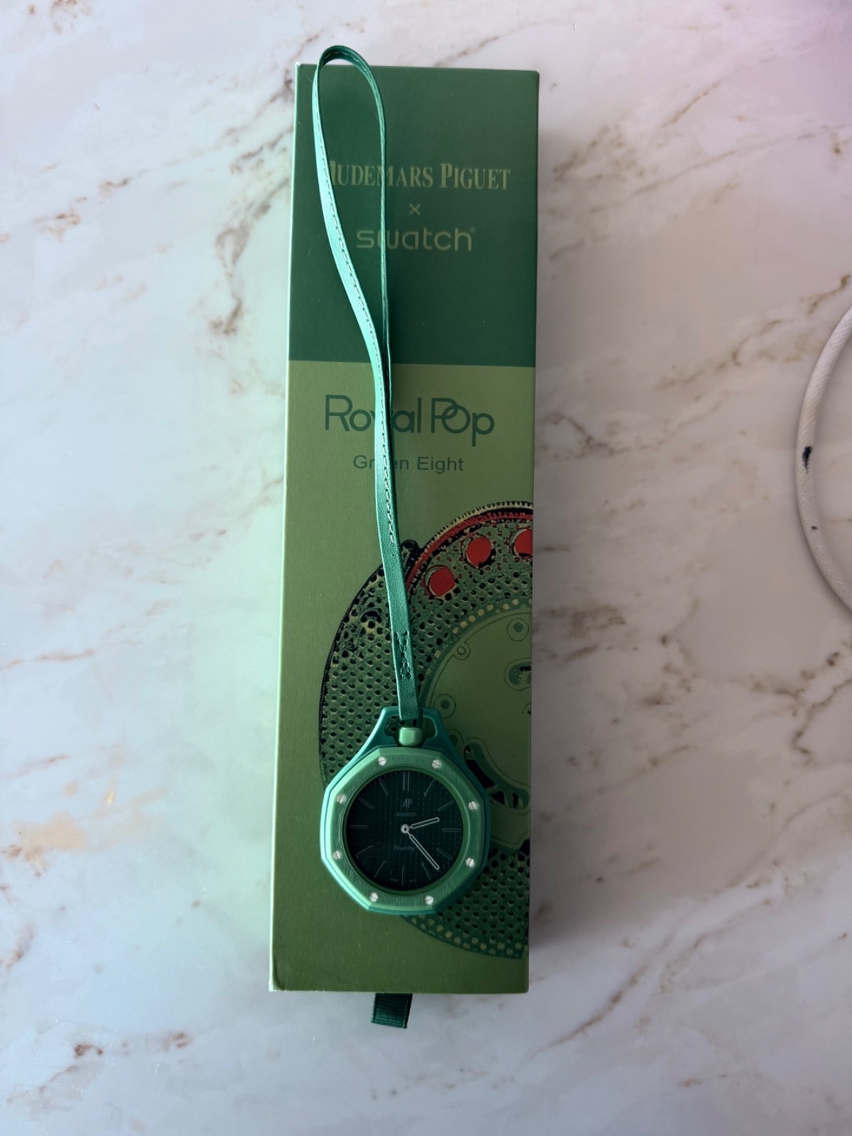 Swatch x Audemars Piguet Bioceramic Pocket Watch – GREEN EIGHT