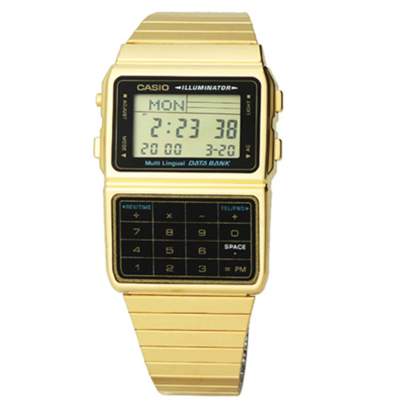 CASIO DBC-611-1 DBC611-1D, 611G-1D DATABANK VINTAGE SERIES METAL DIGITAL WATCH