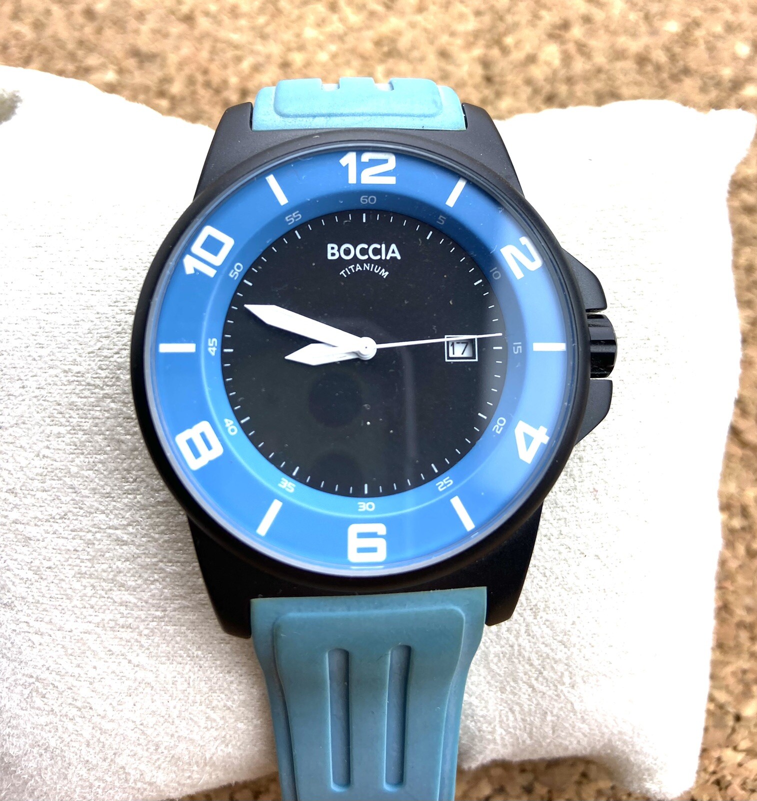 Boccia , Titanium Case, 3535-48 .Modern.Analog Man’s Watch Ladies Watch 44mm