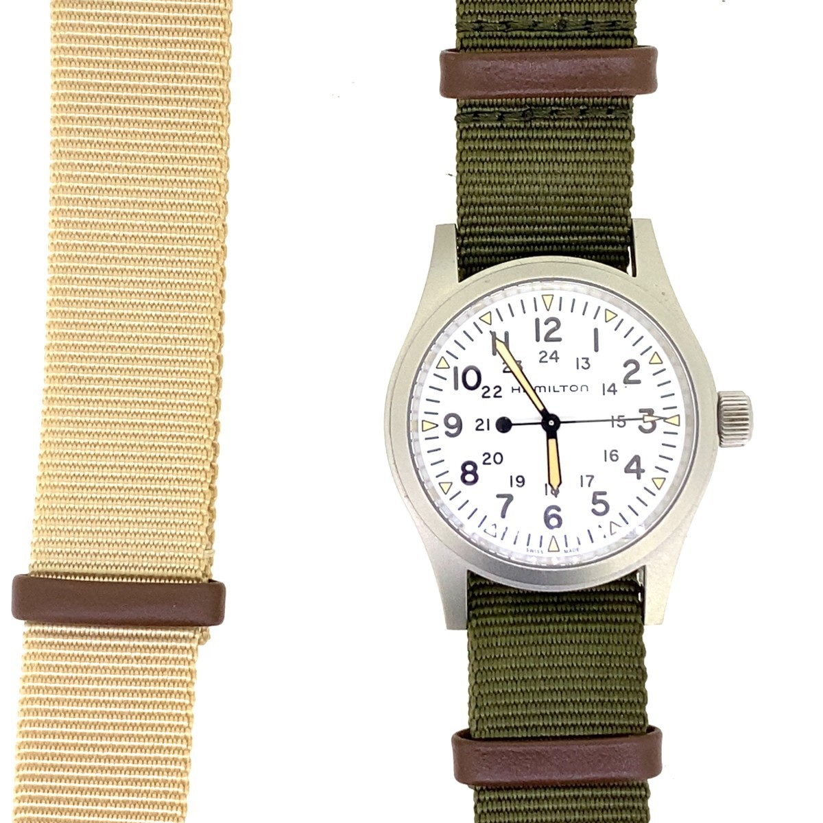 Hamilton Khaki Field Mechanical White Dial Men’s Watch H69439411 (C31030010)