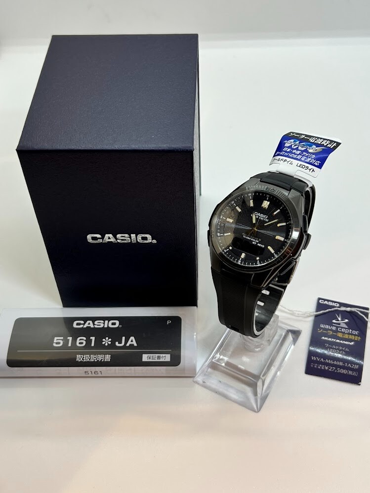Casio Wave Ceptor WVA-M640B-1A2JF Multi Band 6 Men Watch 52 × 43.5 × 12.3 mm