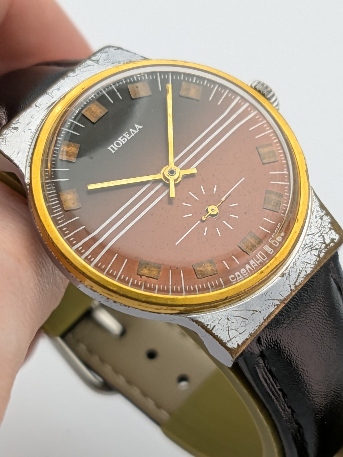 Pobeda Vintage Watch cal 2602 Men Soviet USSR 1980s Mechanical ZiM
