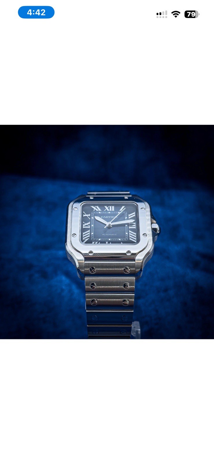 Cartier Santos de Cartier WSSA0063 Medium Blue Dial 2024