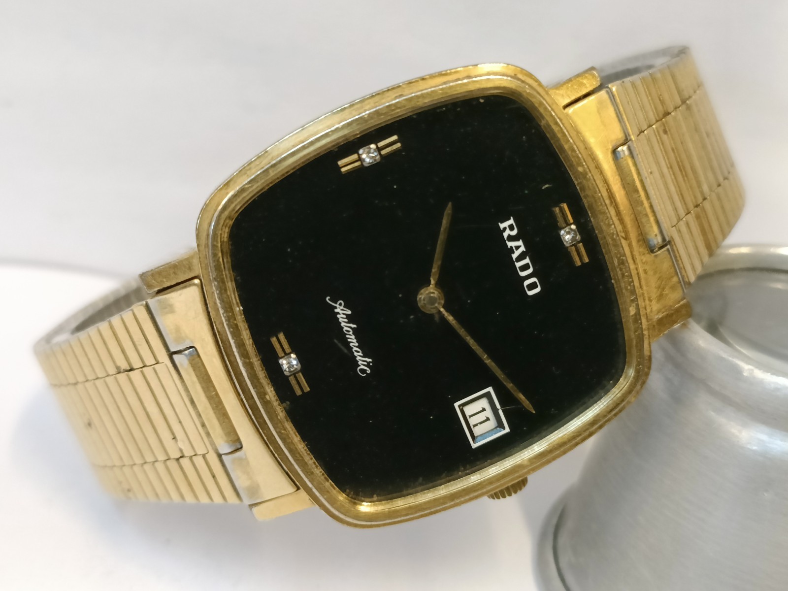VINATGE RADO AUTOMATIC BLACK DIAL 634.7925.2 SWISS MEN’S WORKING CONDITION
