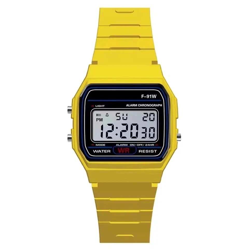 F 91W Classic Digital Resin Strap Watch Stopwatch Chronograph Sport Unisex Men