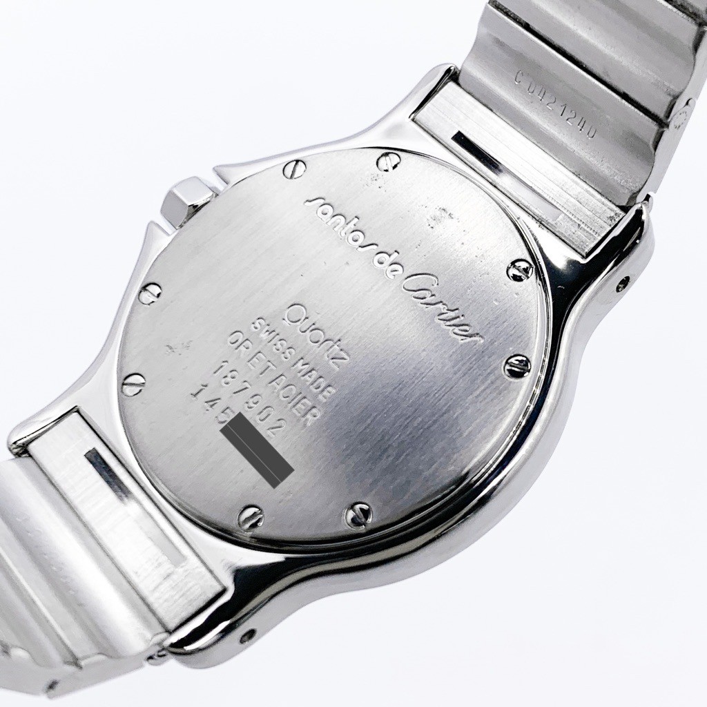 CARTIER Santos Octagon LM Date 3-Hand Two-Tone unisex Watches Watch