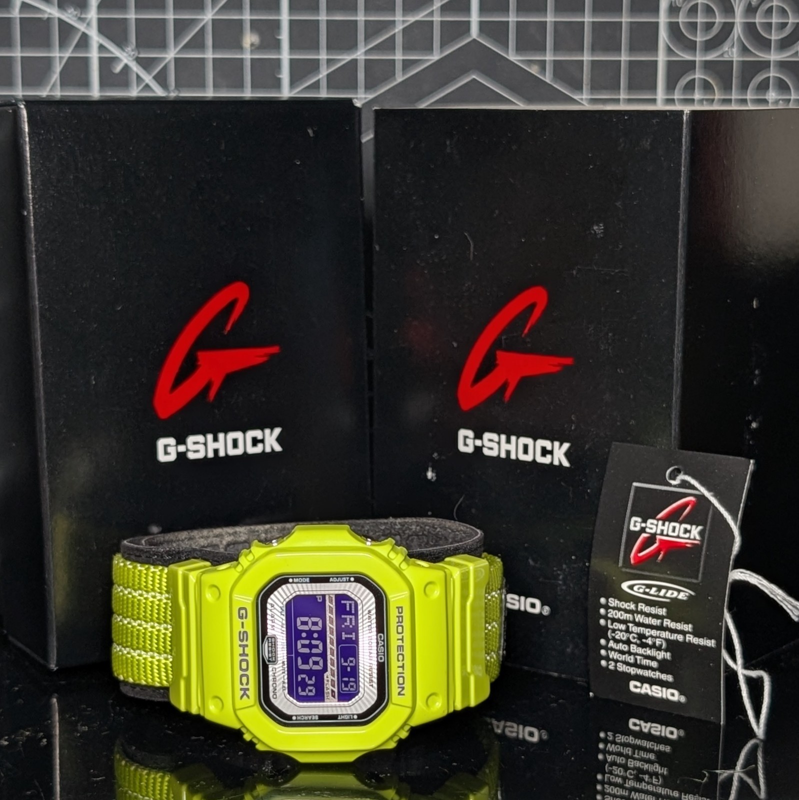 Casio G-Shock GLS-5600 Low Temp (-20°c) Resist Square Green Purple GLS-5600V-3