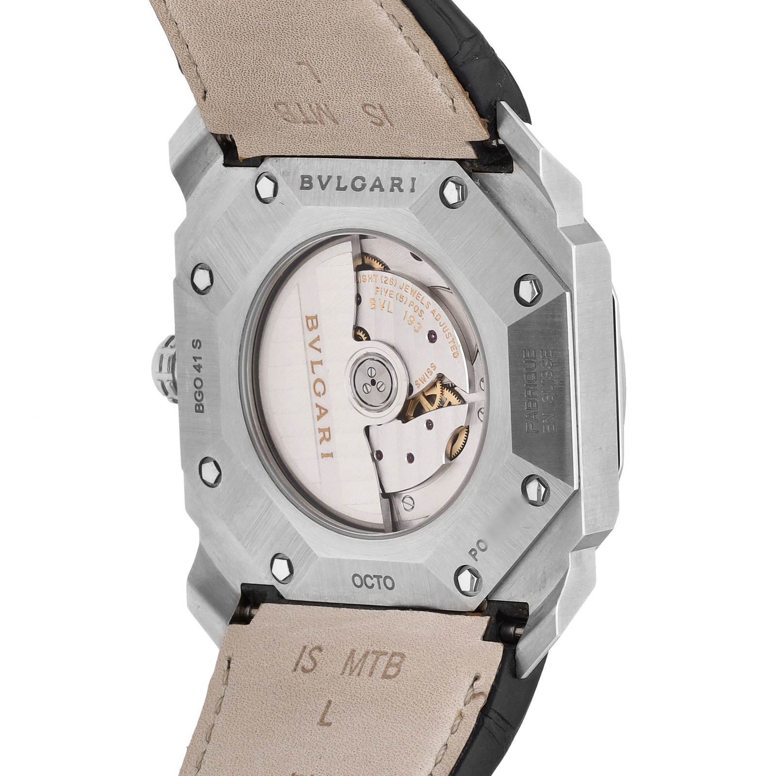 Bulgari Octo Solotempo Black Dial 41.5mm Automatic Men’s Watch 101964
