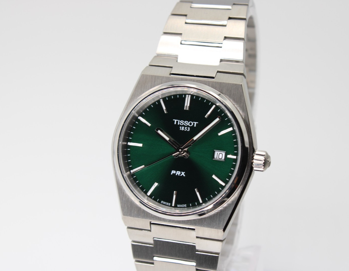 TISSOT PRX T137.210.11.081.00 Quartz Green Dial Unisex Watch 35MM