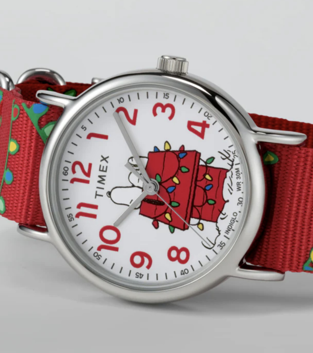 New! Genuine TIMEX PEANUTS X Weekender “Holiday Time” 38mm Watch Great!