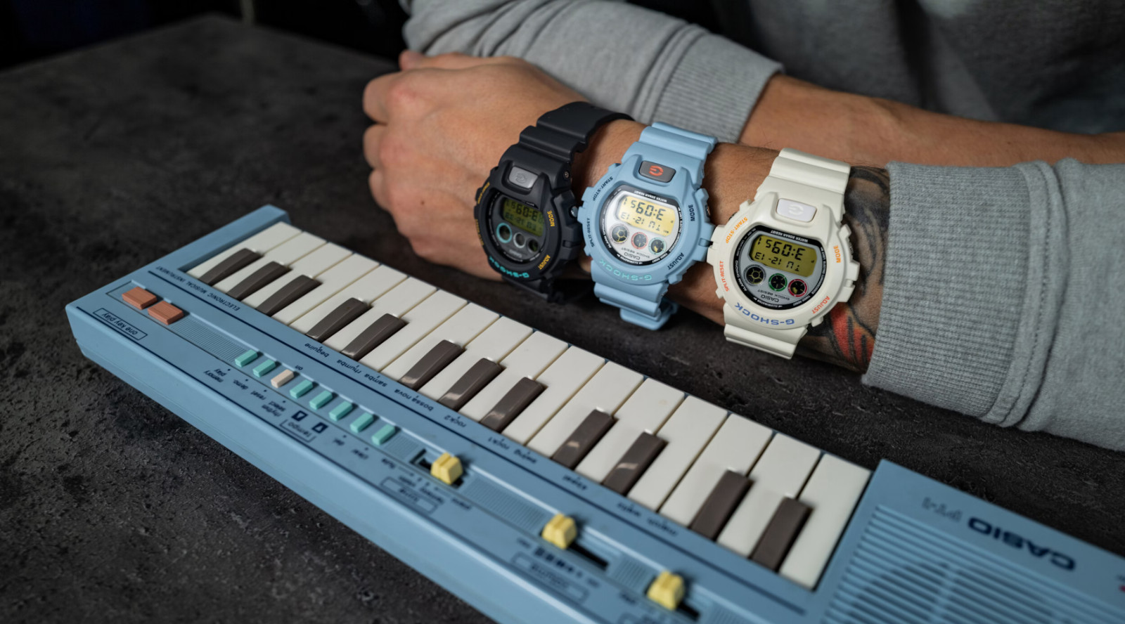 Casio G-Shock x John Mayer x Hodinkee x2 WHITE & BLUE