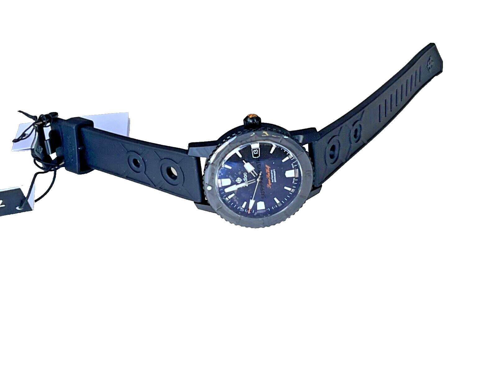 NEW ZODIAC SUPER SEA WOLF COMPRESSION 40MM BLACK DIAL AUTOMATIC STP 1-11 ZO9297