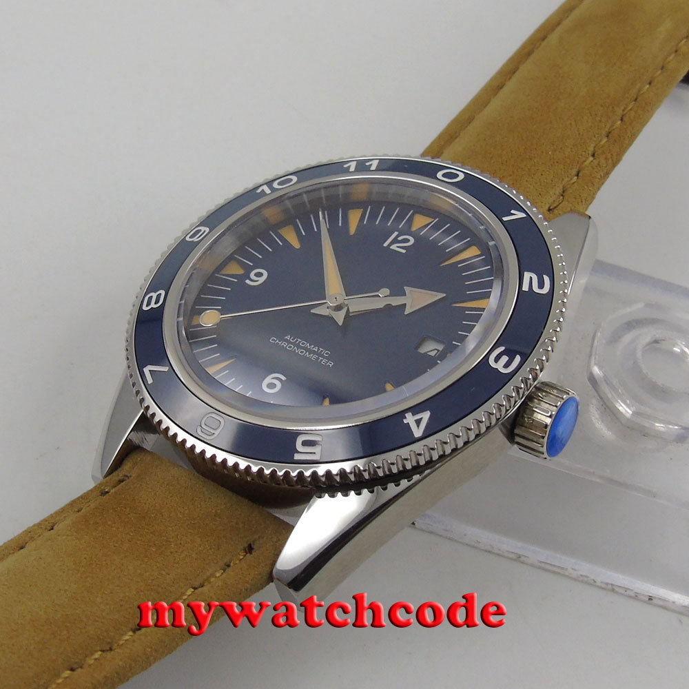 41mm Corgeut sterile blue sapphire glass Japan Nh35A Automatic 10ATM mens Watch