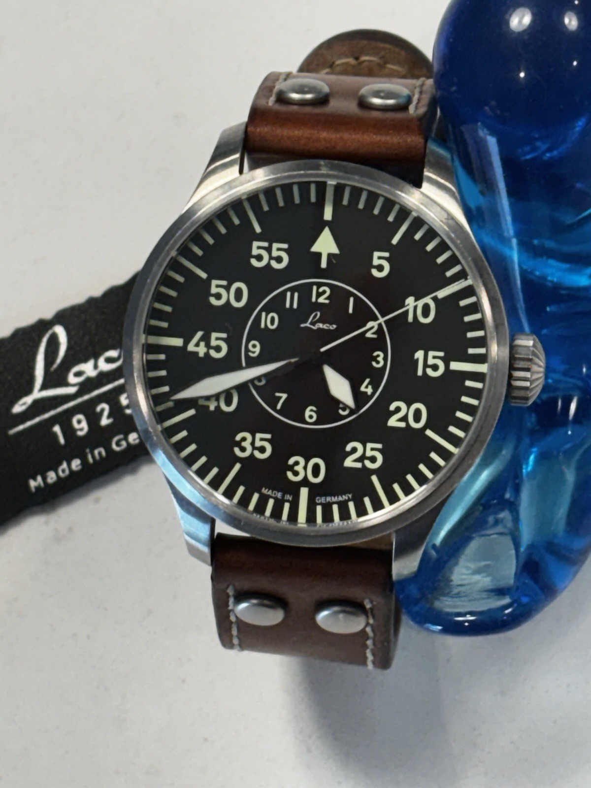 Laco Aachen 42mm Type B Flieger Automatic Pilot Watch Sapphire Crystal VG