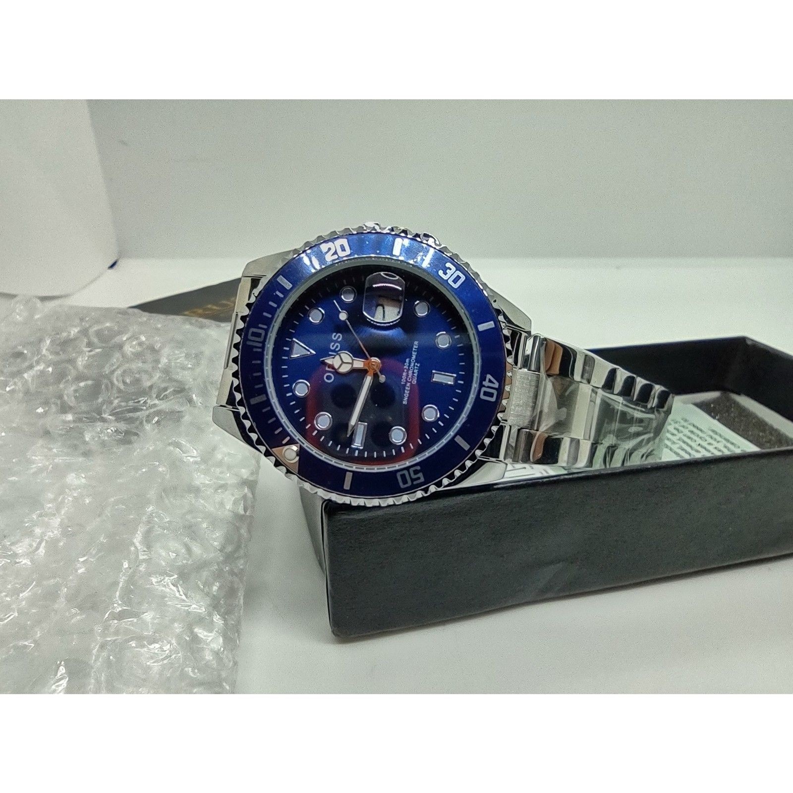 Oruss 1853 Blue Face Date Watch