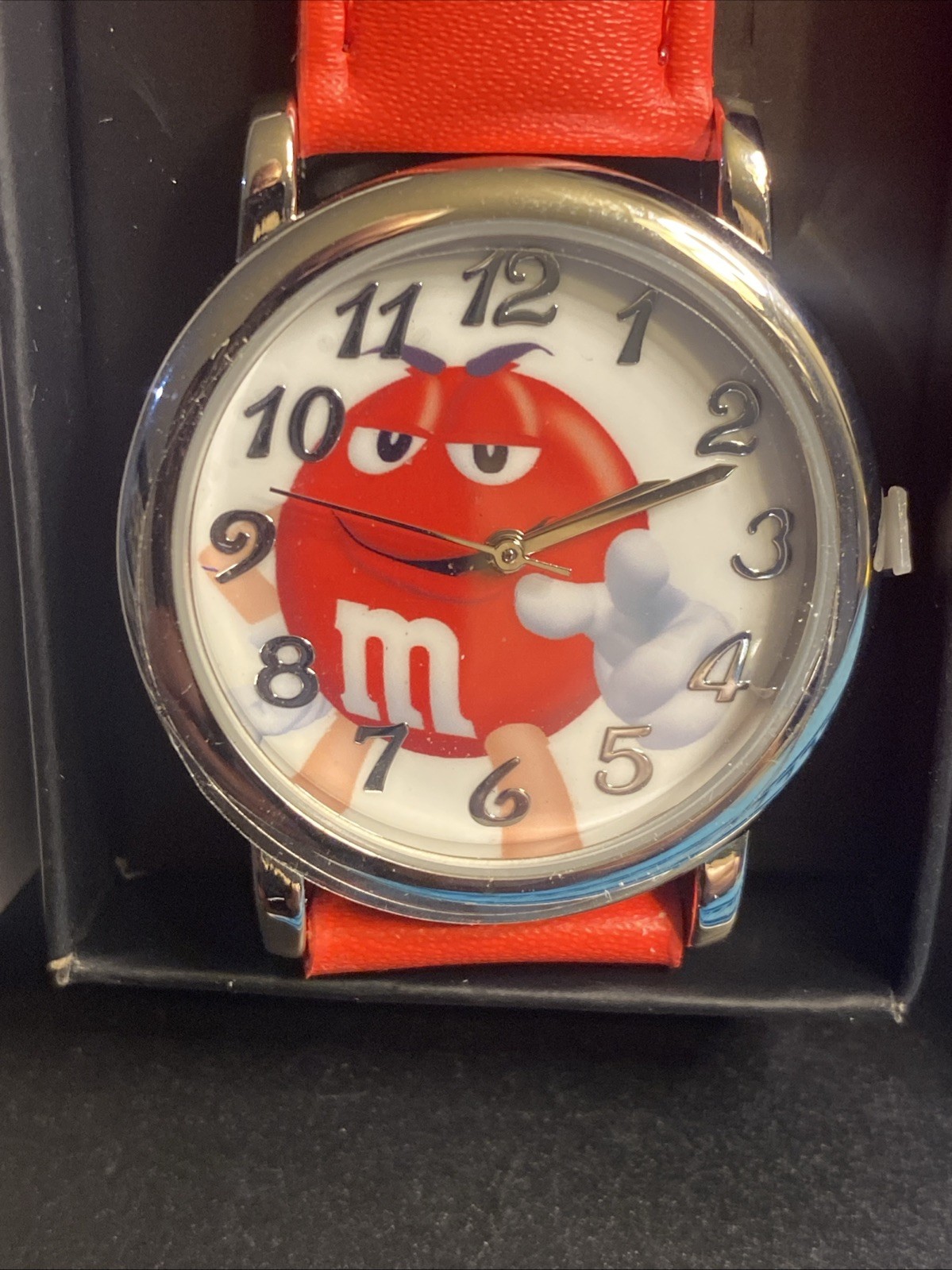 Avon 2016 Red M&M Watch New Never Used New Battery Unisex